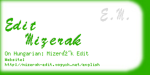 edit mizerak business card